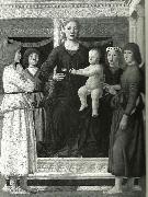 Piero della Francesca madonna and chold enthroned between four angels Sweden oil painting artist